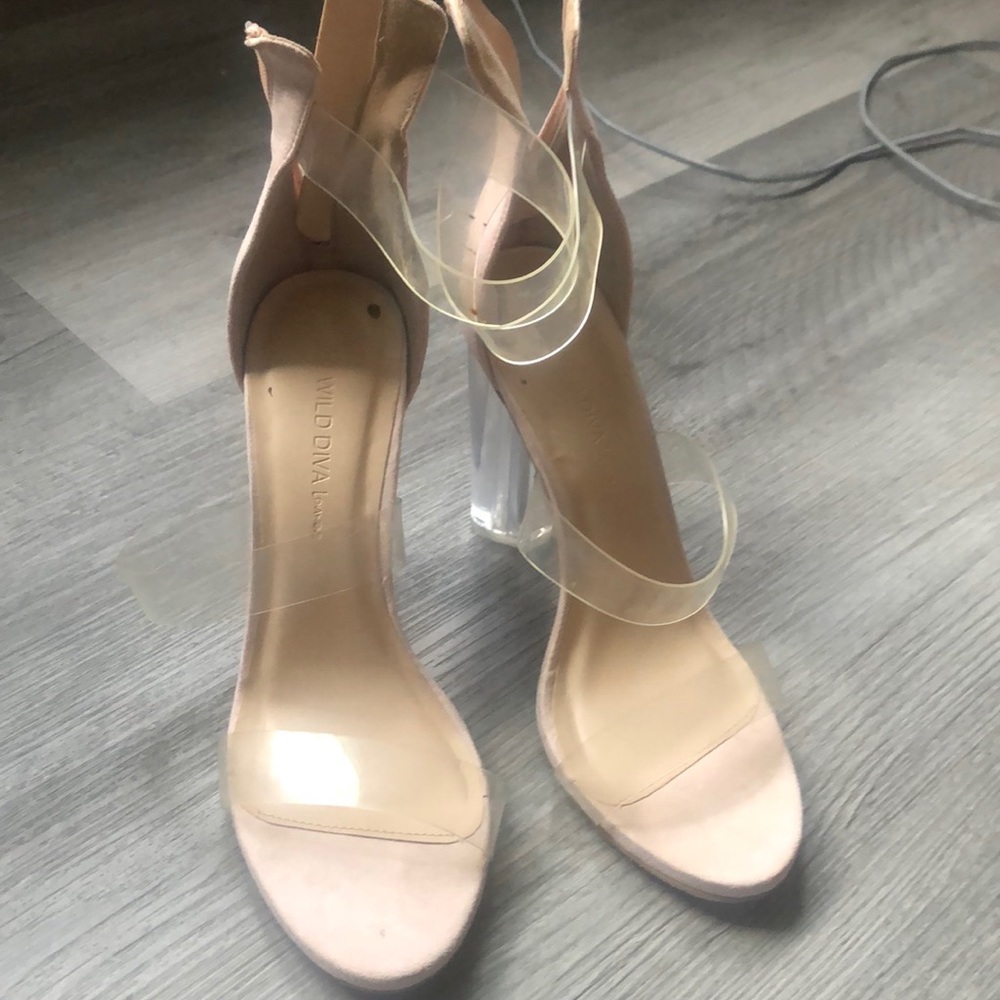 Clear heels